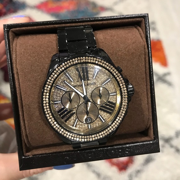 Michael Kors Gold Studded Watch - Picture 3 of 5